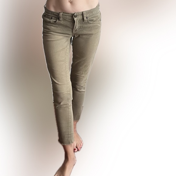 J. Crew cropped toothpick tan jeans size 25 beige - Picture 3 of 8